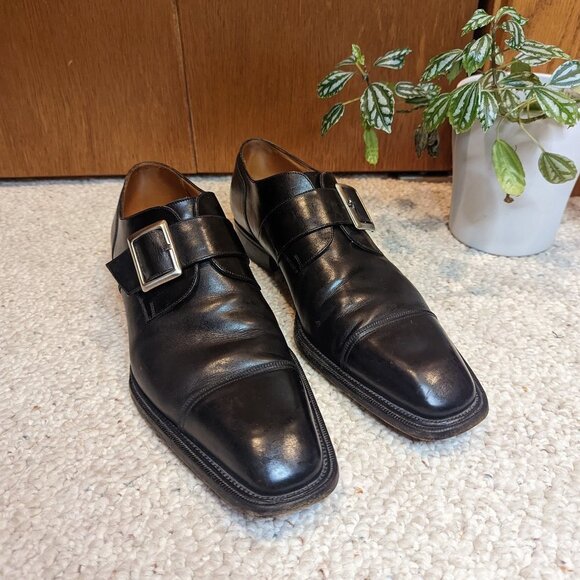 J.M. Weston Beaubourg Monk Strap Leather Derby - Picture 1 of 10